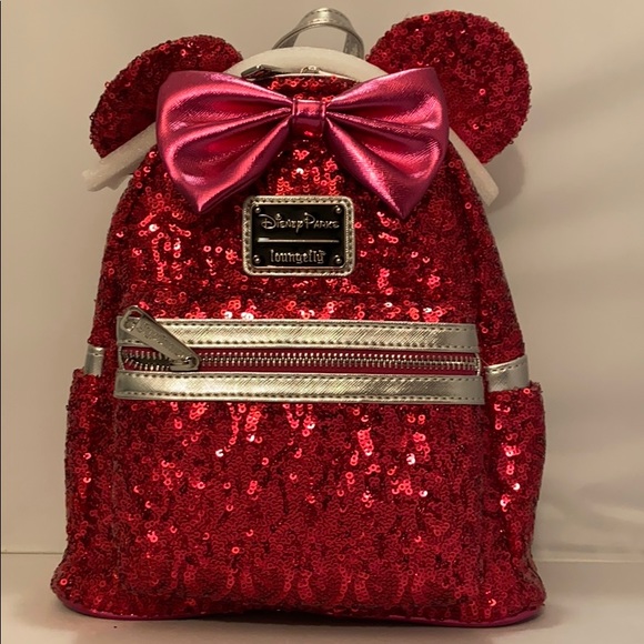 Disney Bags Disney Loungefly Pink Sequins Mini Backpack Poshmark